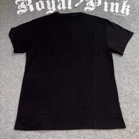 VS PINK Rhinestone Bling Halloween Skeleton Matching Campus Tee & Sweatpants Set - Picture 6 of 10